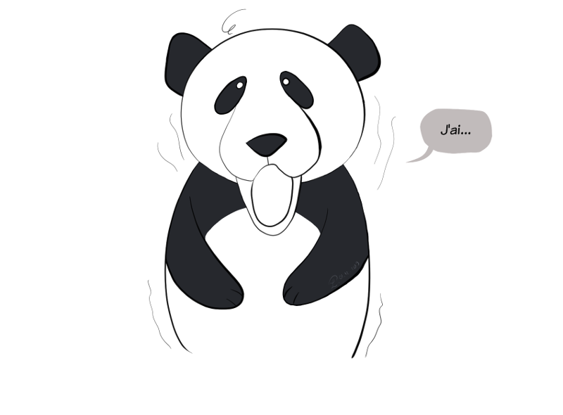 Moustache bégaye : "J'ai..."